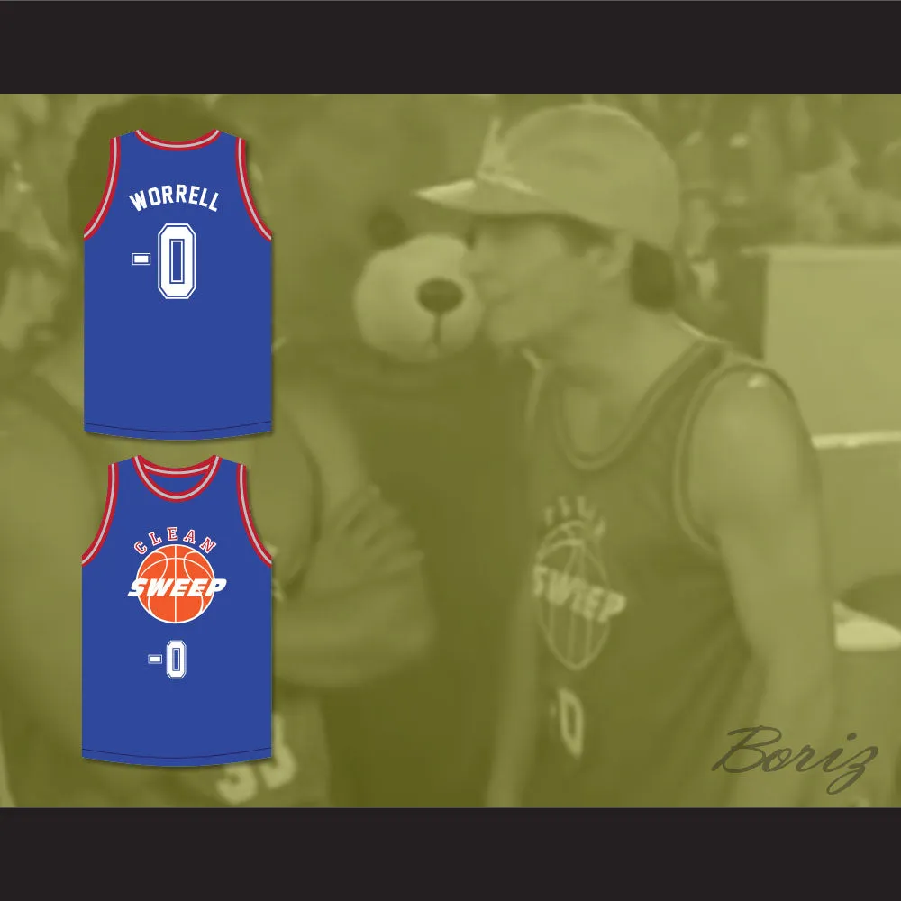 Ernest P. Worrell 0 Clean Sweep Deluxe Blue Basketball Jersey Slam Dunk Ernest 2