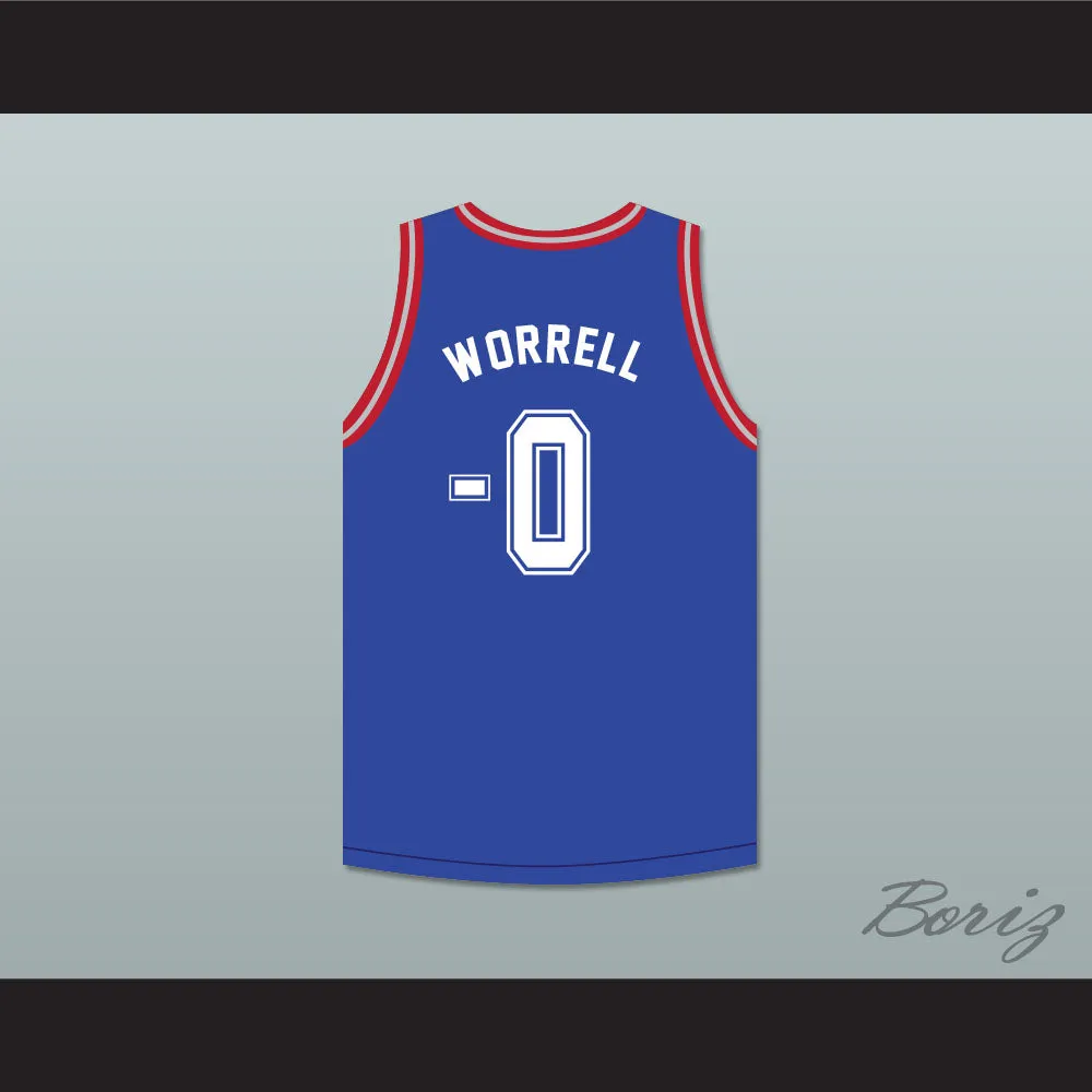 Ernest P. Worrell 0 Clean Sweep Deluxe Blue Basketball Jersey Slam Dunk Ernest 2