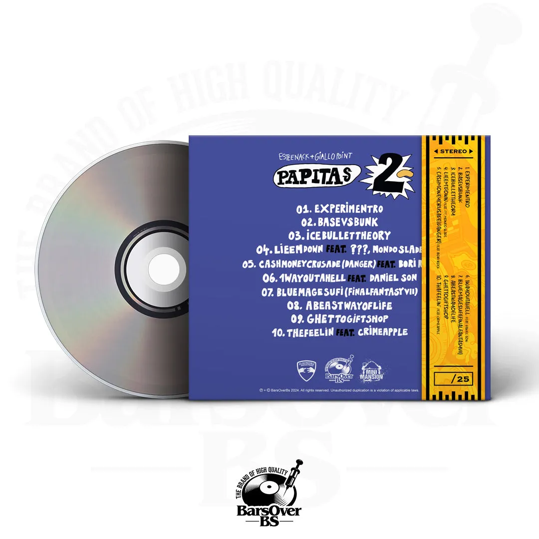 Estee Nack x Giallo Point - Papitas 2 (Digipak CD) (Glass Mastered CD's) (VERY LIMITED)