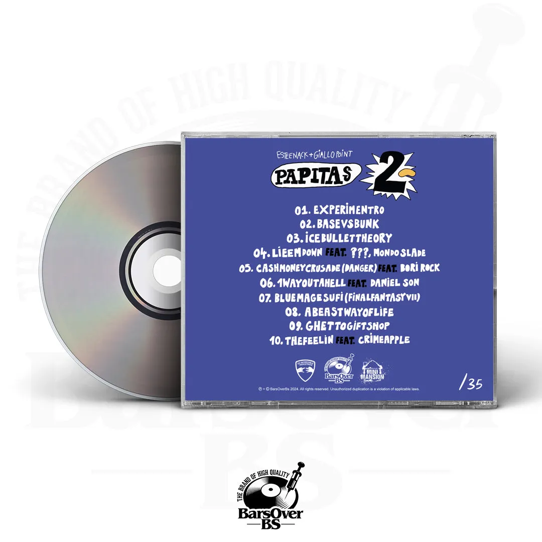 Estee Nack x Giallo Point - Papitas 2 (Jewel Case) (Glass Mastered CD's) (VERY LIMITED)