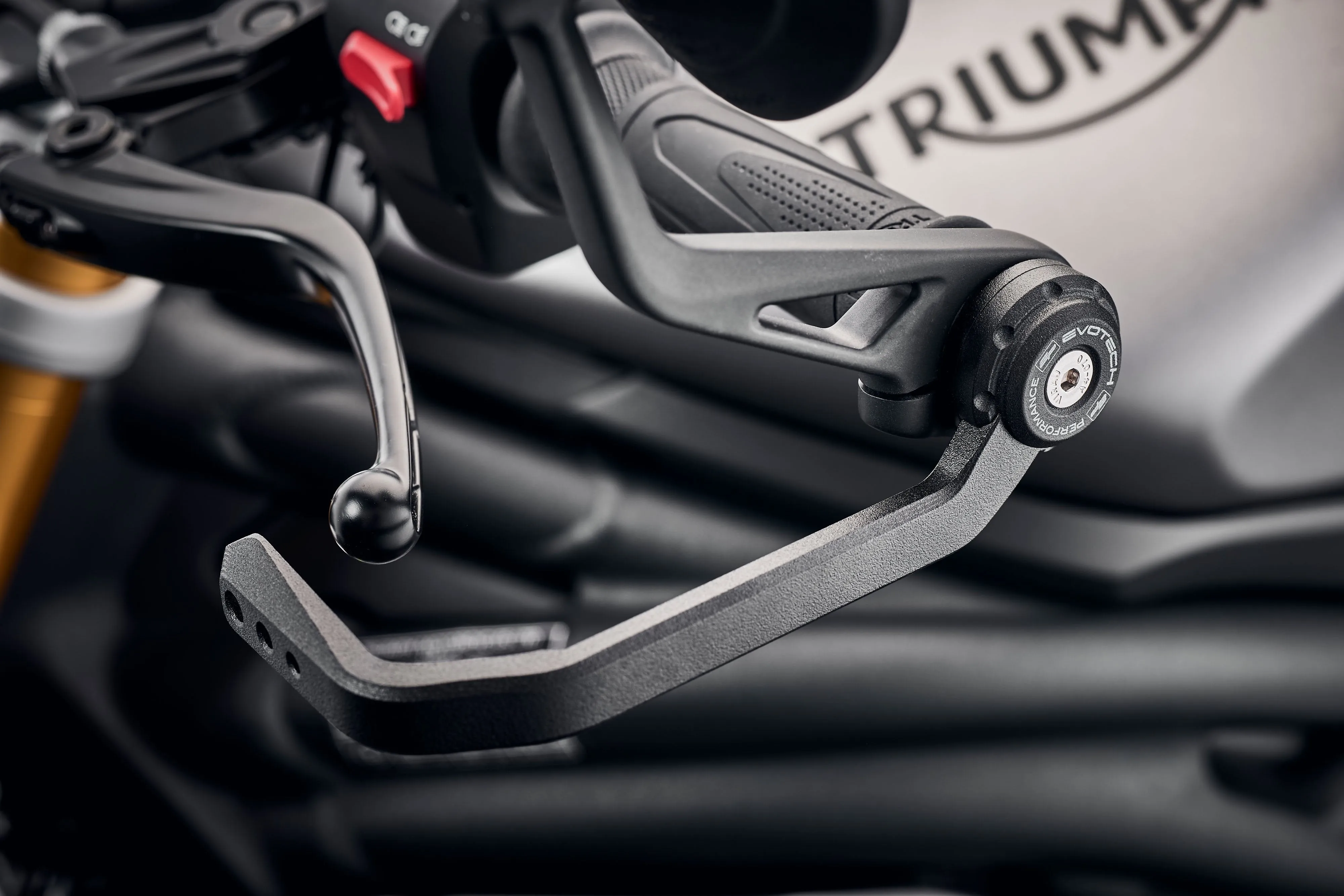 Evotech Triumph Trident Clutch Lever Protector Kit (2025 ) (Bar End Mirror Version)
