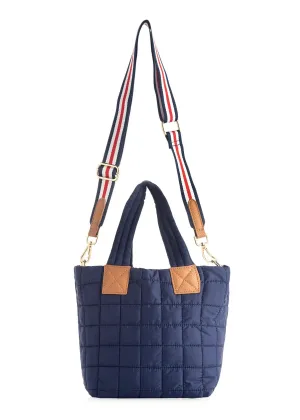 Ezra Mini Tote Cross Body Navy