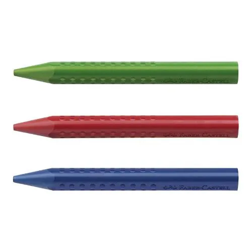 Faber-Castell - Erasable Jumbo Grip Crayons - Box of 12