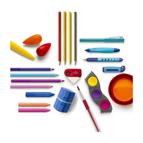 Faber-Castell - Erasable Jumbo Grip Crayons - Box of 12