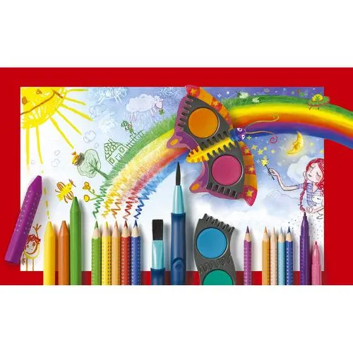 Faber-Castell - Erasable Jumbo Grip Crayons - Box of 12