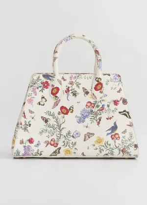 Fable England Alice Garden Butterfly Tote Bag Ivory