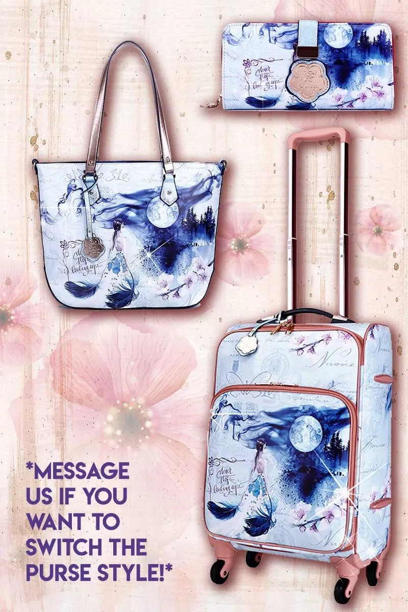 Fairytale 3PC Set | Carry on  Luggage with Spinner Wheels [BEL6999-8602-WA]