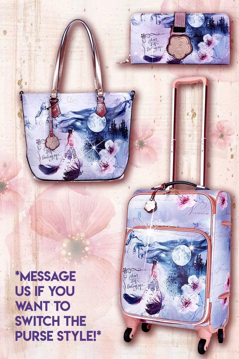 Fairytale 3PC Set | Carry on  Luggage with Spinner Wheels [BEL6999-8602-WA]