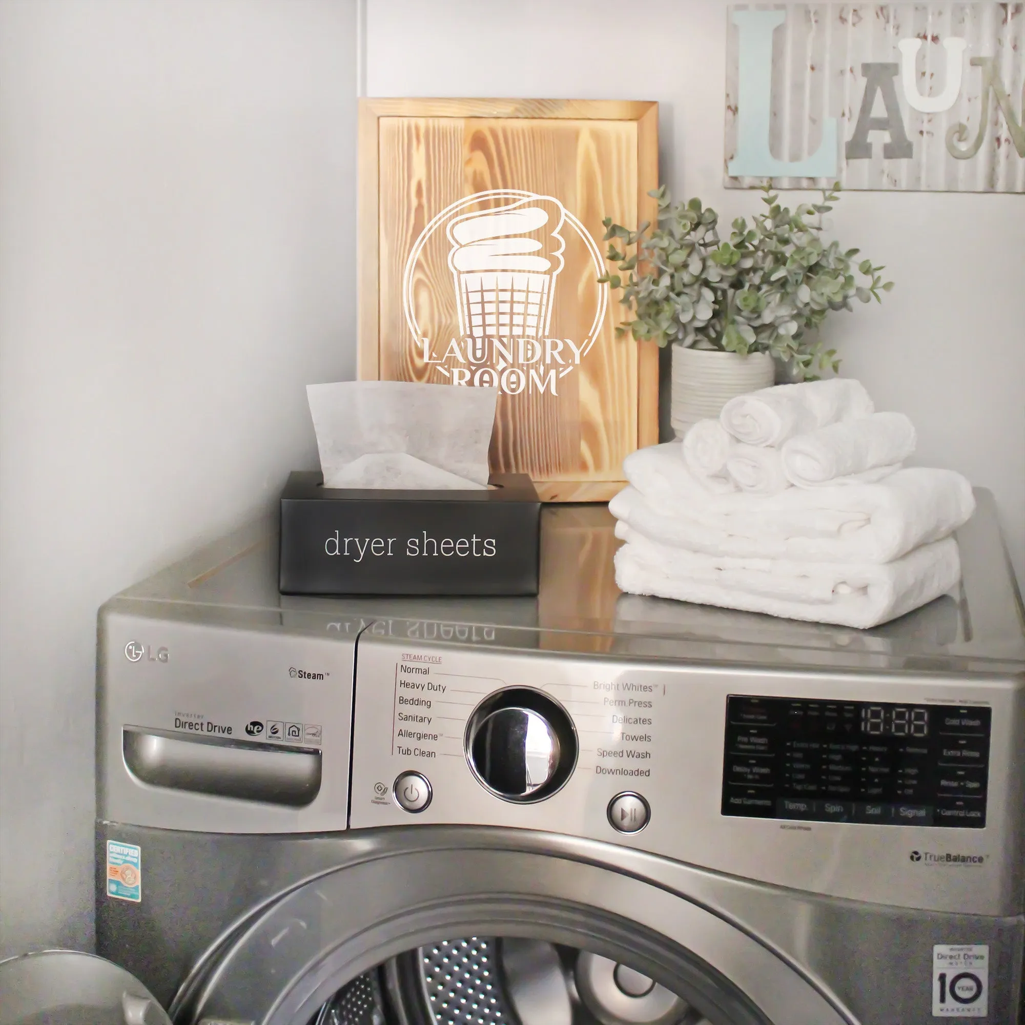 Farmhouse Dryer Sheet Dispenser