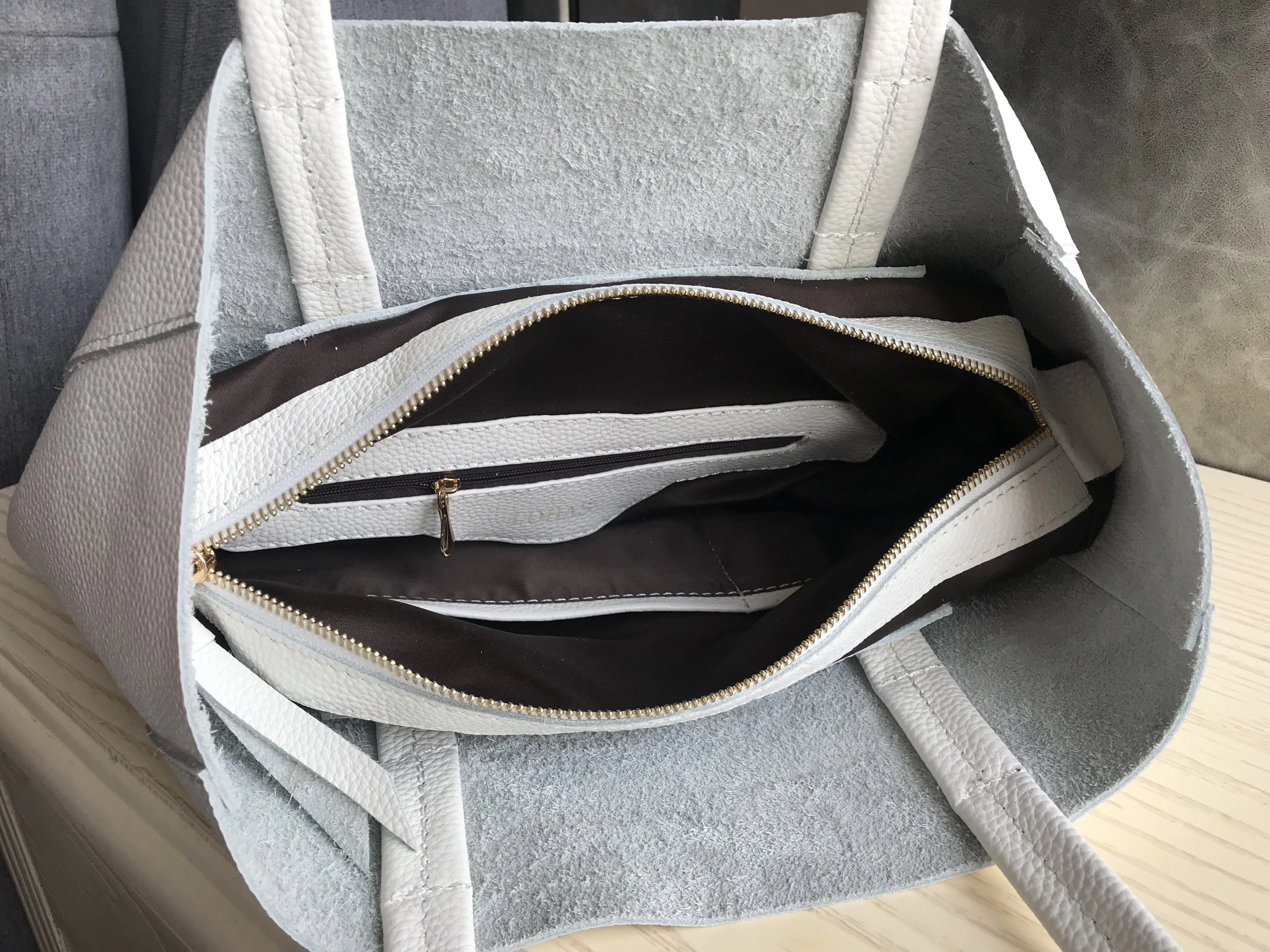 Fashion Womens Silver Leather Oversize Tote Bags Silver Shoulder Tote Bag Handbag Tote For Women