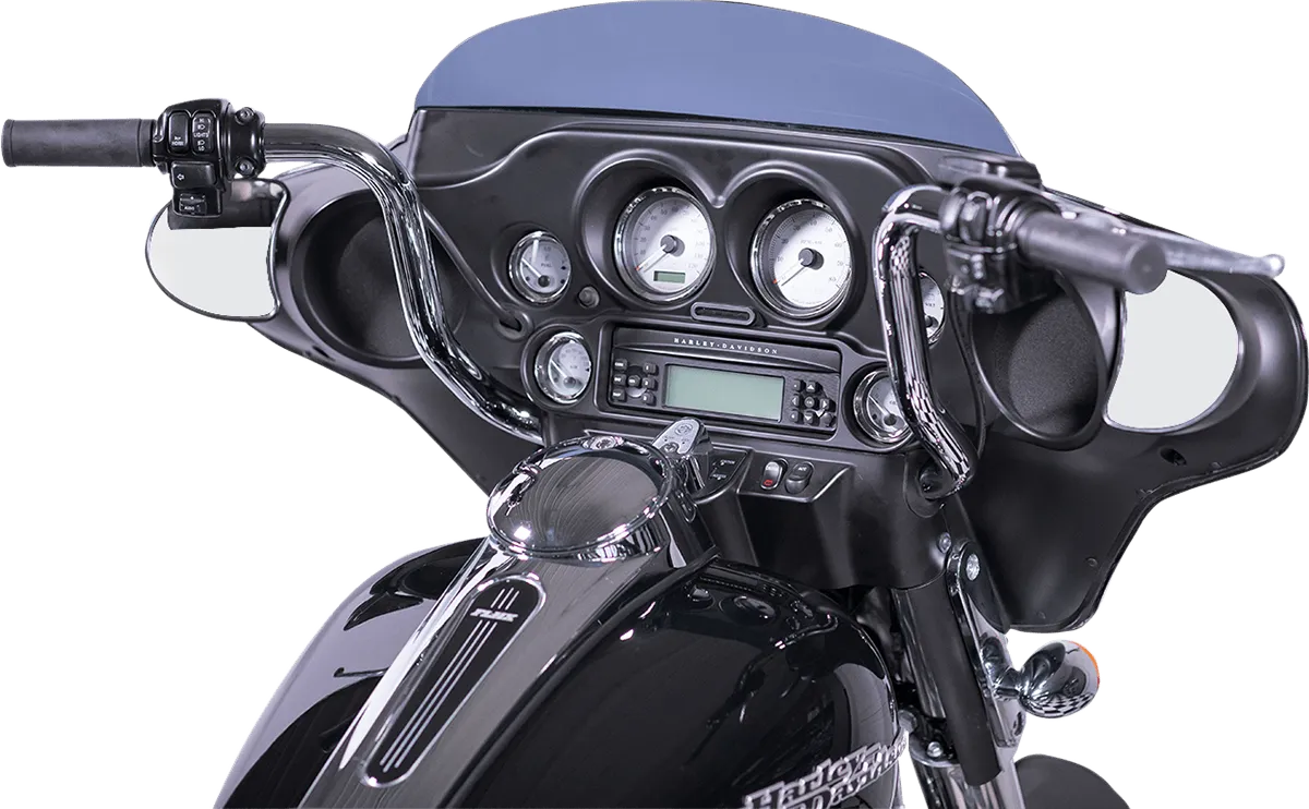 Fat Baggers, Inc. 909512 1-1/4in. EZ Install Handlebar Kit with Round Top Handlebars - Chrome