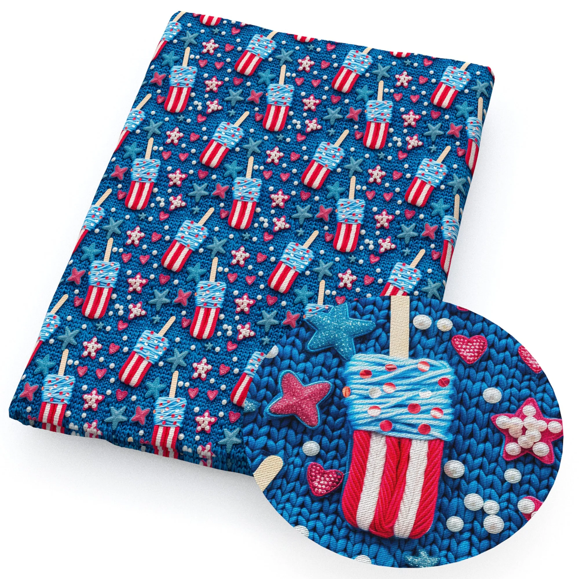faux embroidery fabric