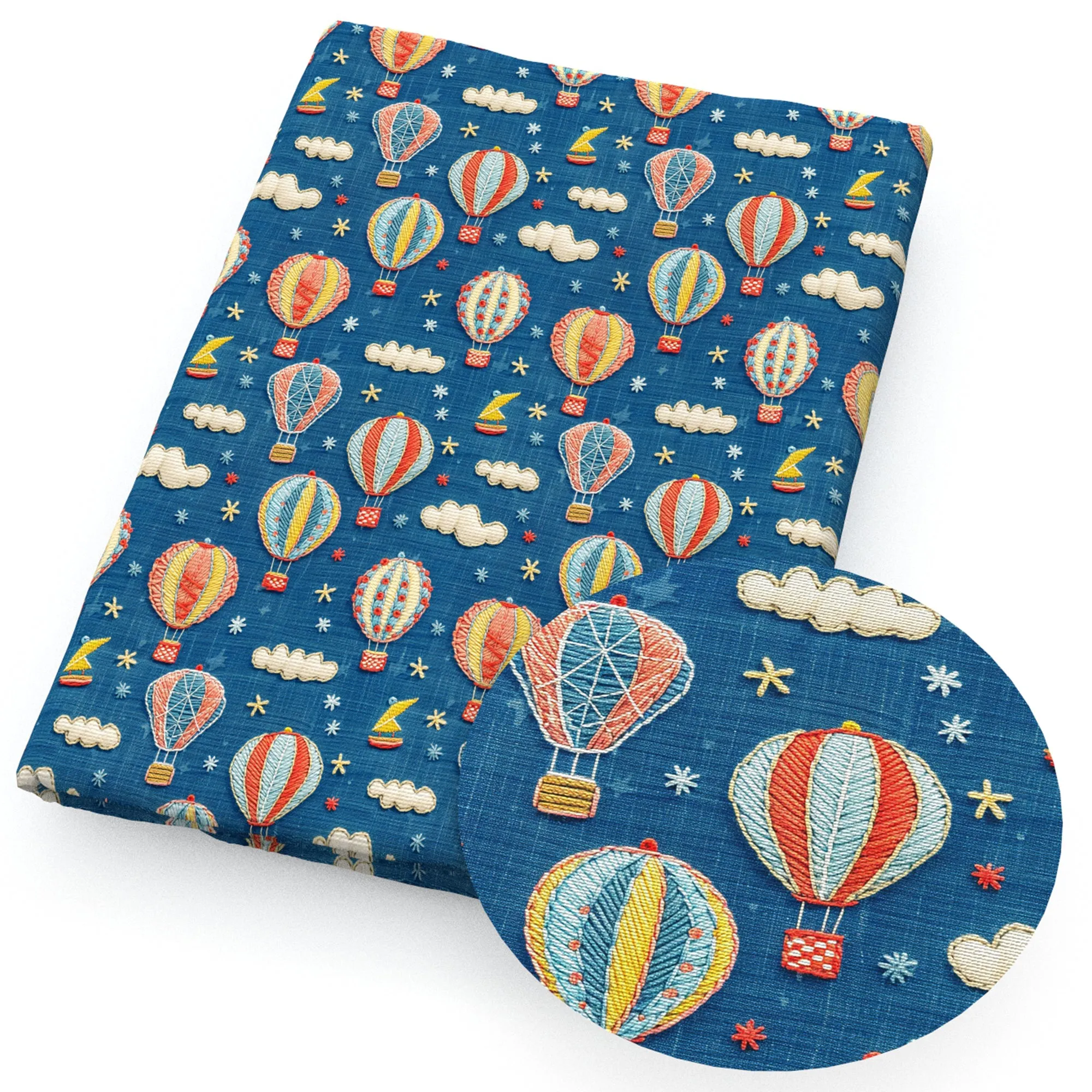 faux embroidery fabric