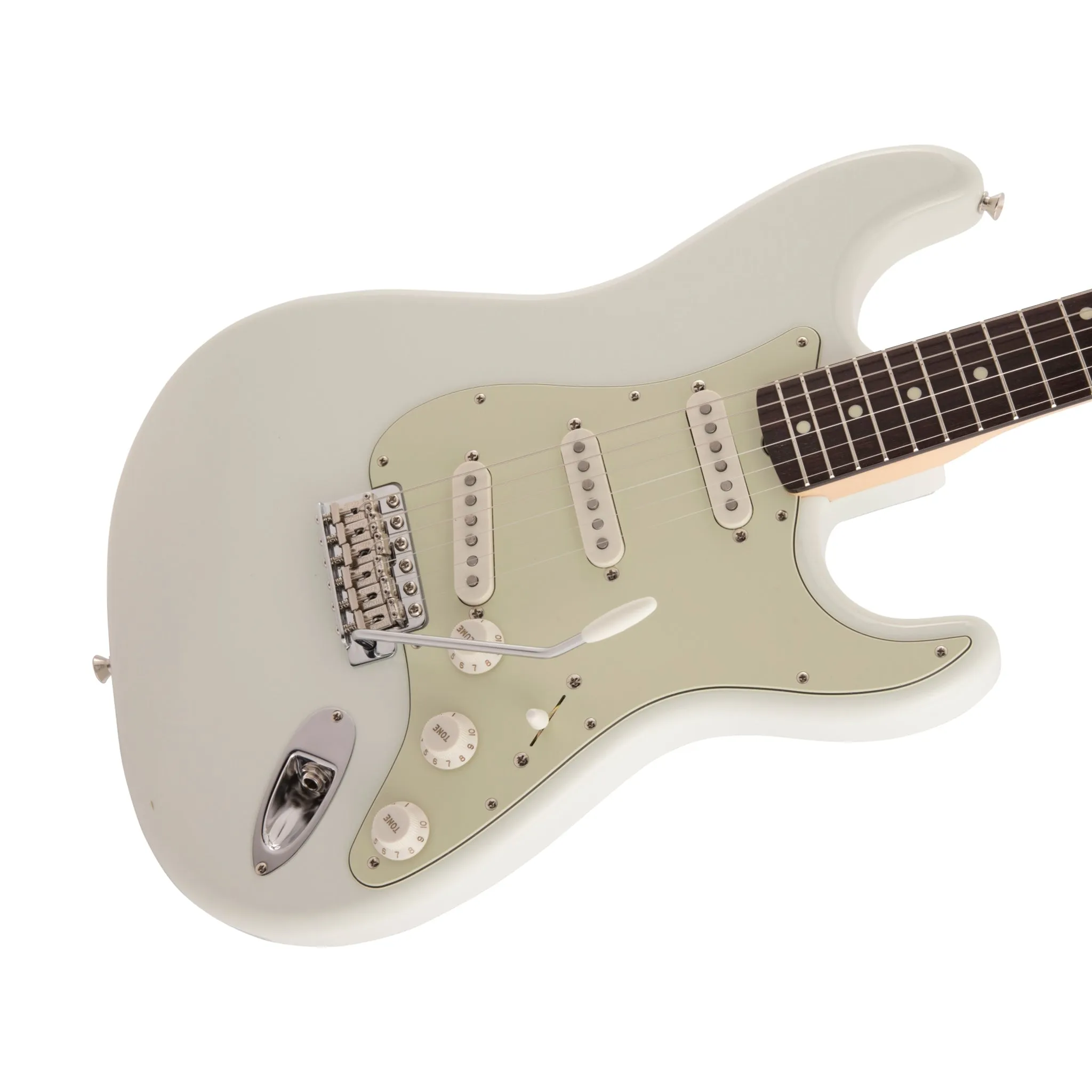 Fender Japan Traditional II 60s Stratocaster Electric Guitar, RW FB, Olympic White