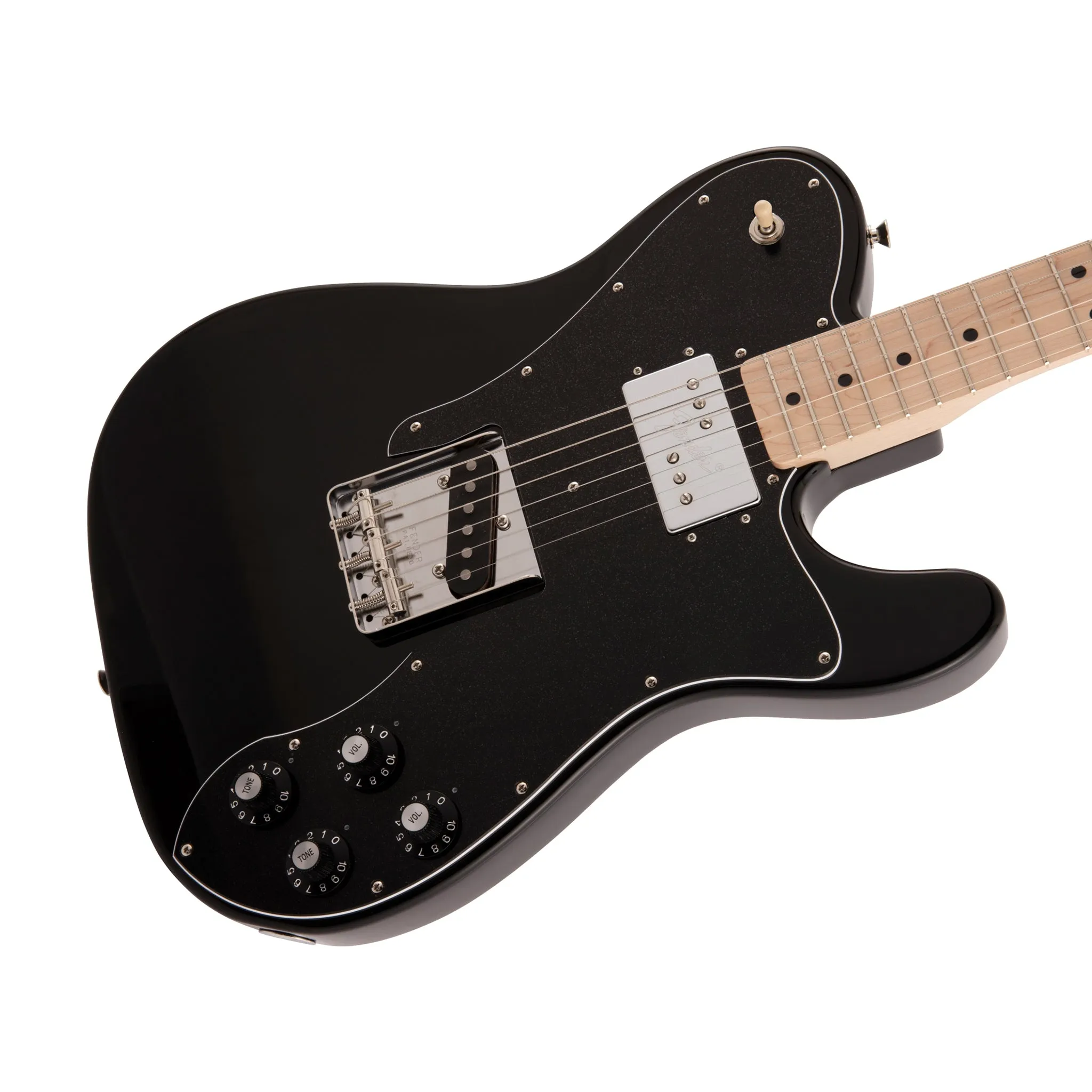Fender Japan Traditional II 70s Telecaster Custom Electric Guitar, Maple FB, Black