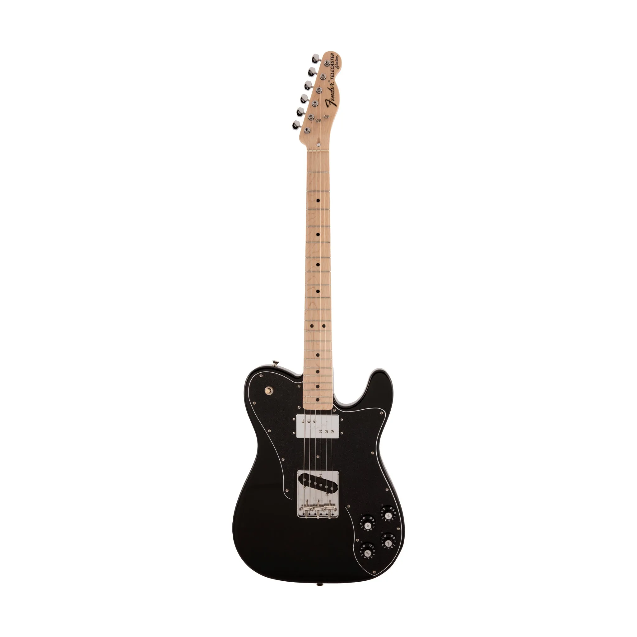 Fender Japan Traditional II 70s Telecaster Custom Electric Guitar, Maple FB, Black