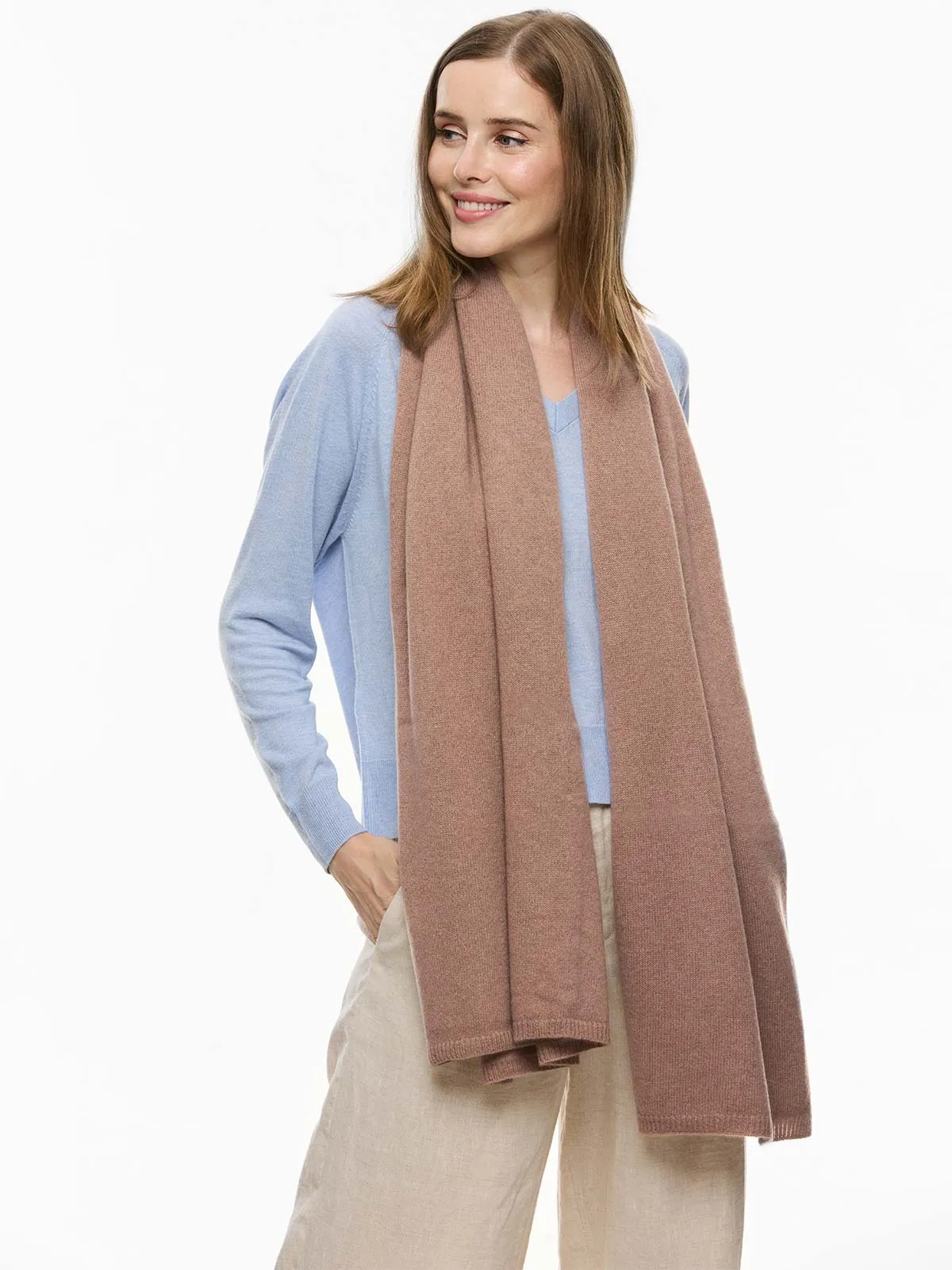 FlexKnit Camel Cashmere Wrap