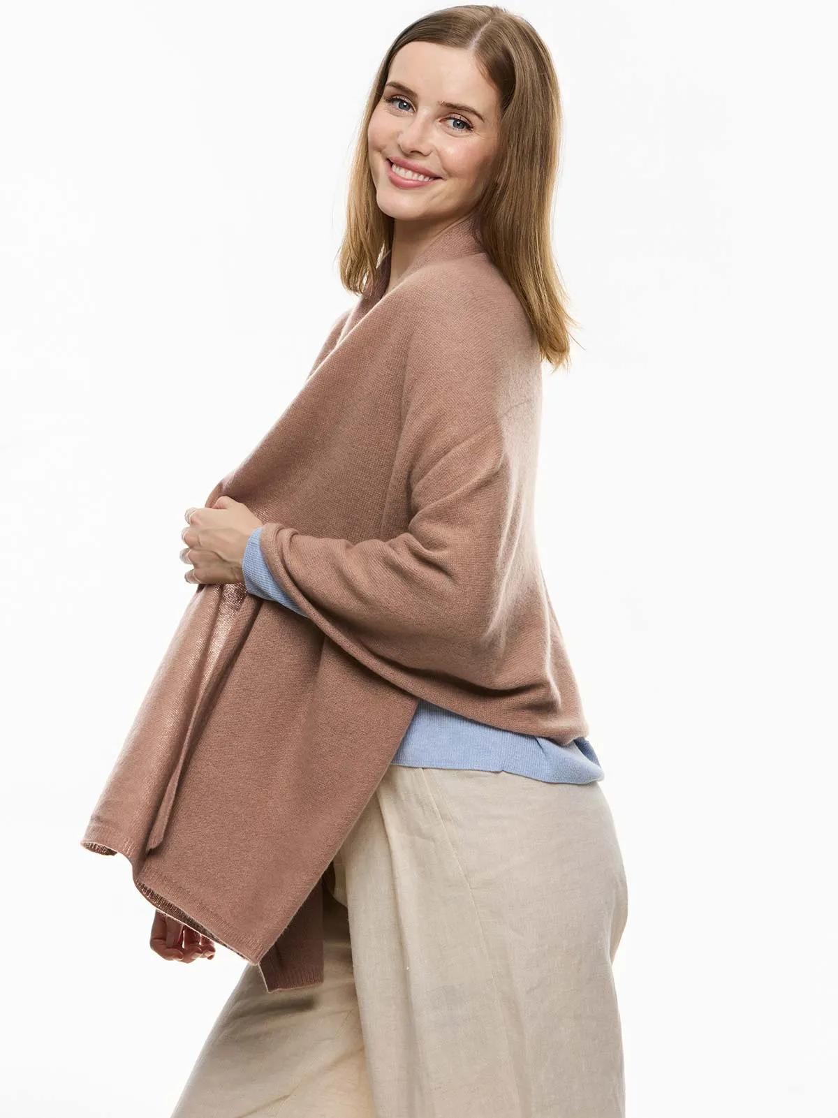 FlexKnit Camel Cashmere Wrap