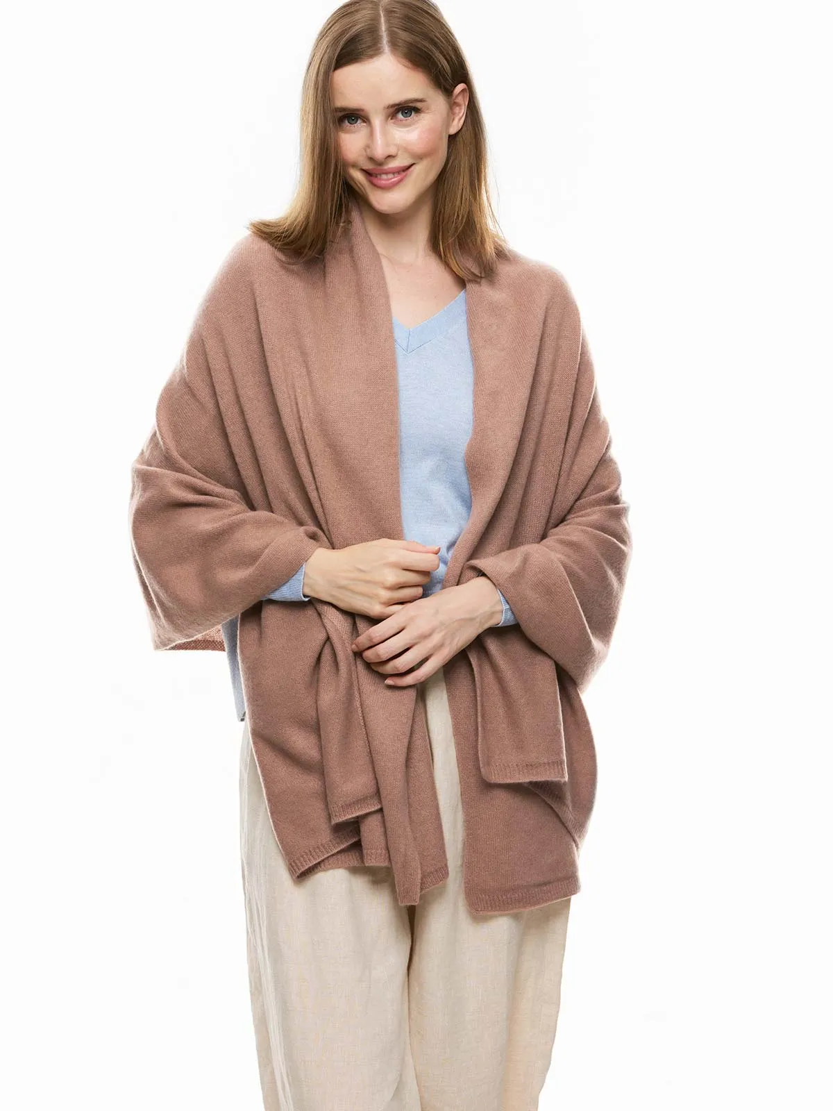 FlexKnit Camel Cashmere Wrap