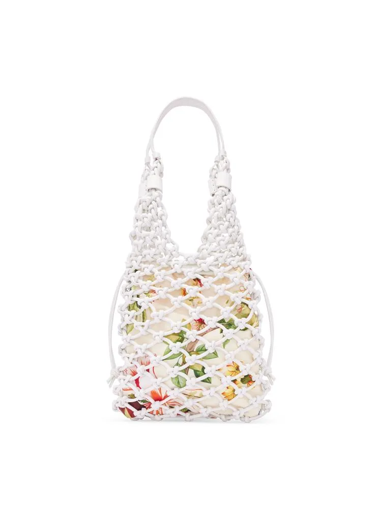 Flora & Fauna Small Knotted Leather Tote