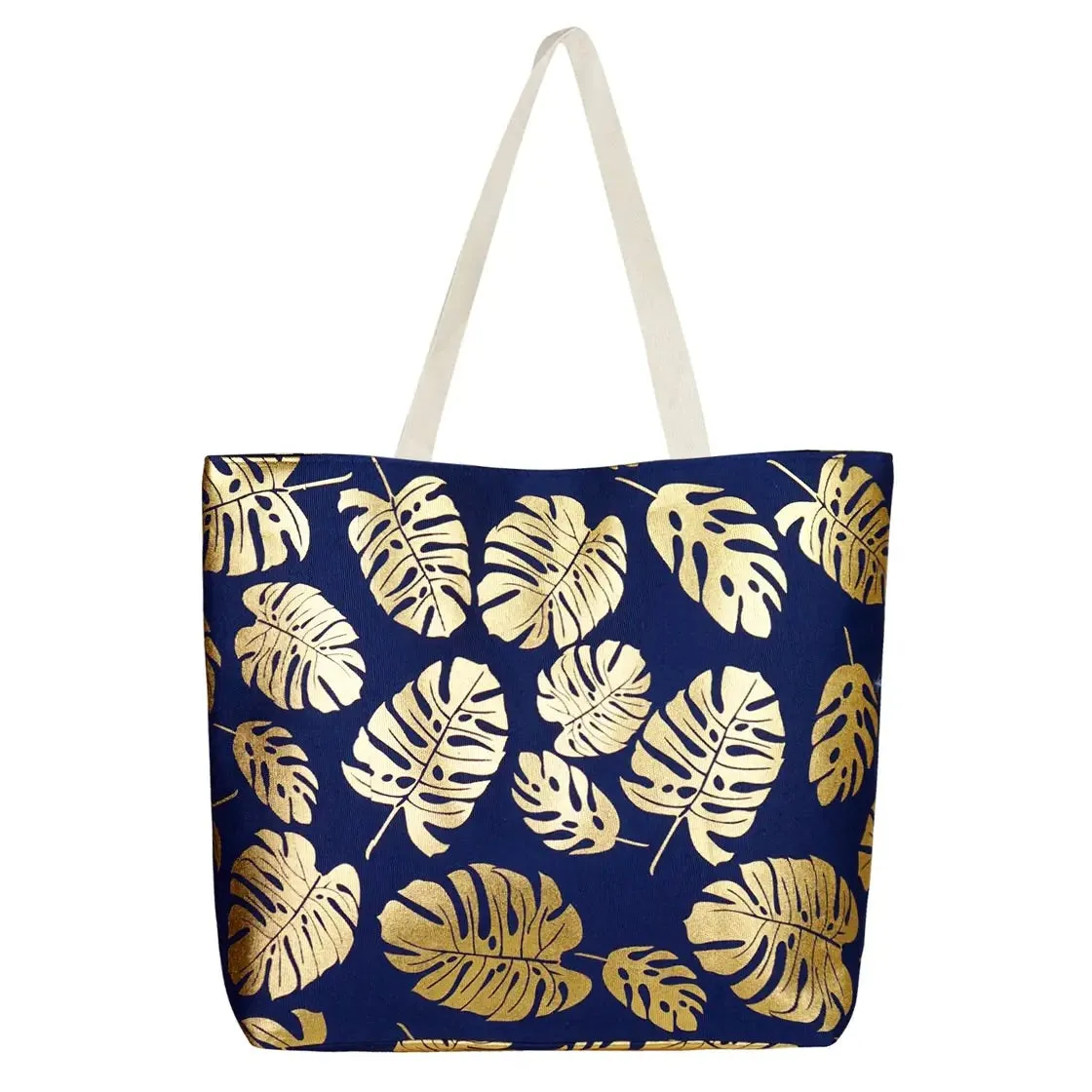 Foil Leaves Tote - 3 Colors