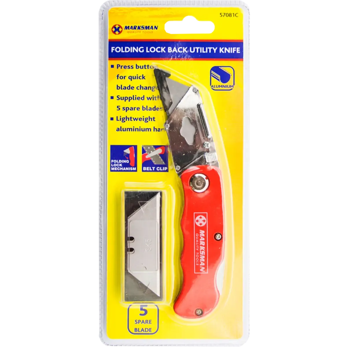 Folding Lock Back 6" Utility Knife
