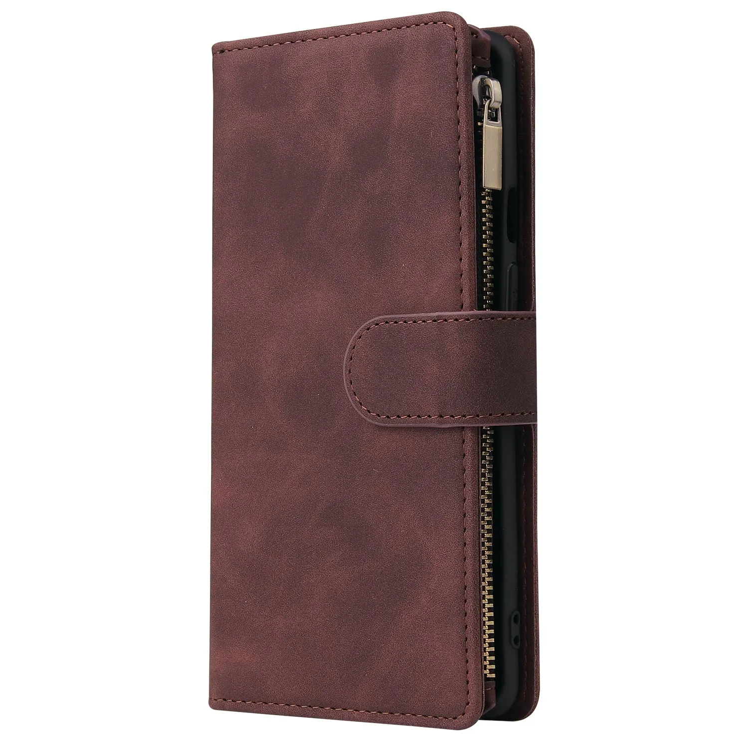 For One plus 8 pro Mobile Phone Case Smartphone Shell Wallet Design Zipper Closure Overall Protection Cellphone Cover  2 blue