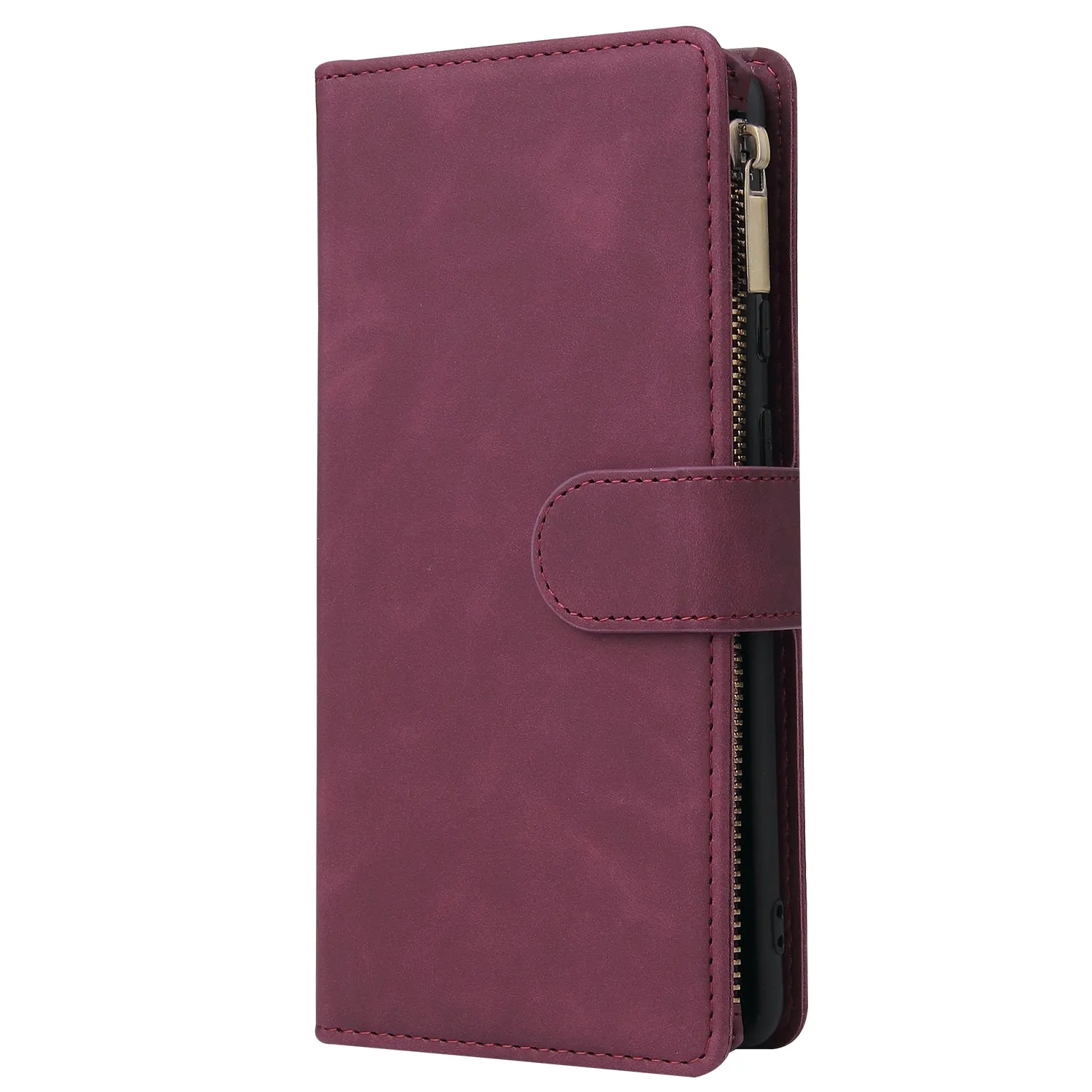 For Samsung NOTE 10 Lite Case Smartphone Shell Wallet Design Zipper Closure Overall Protection Cellphone Cover  2 blue