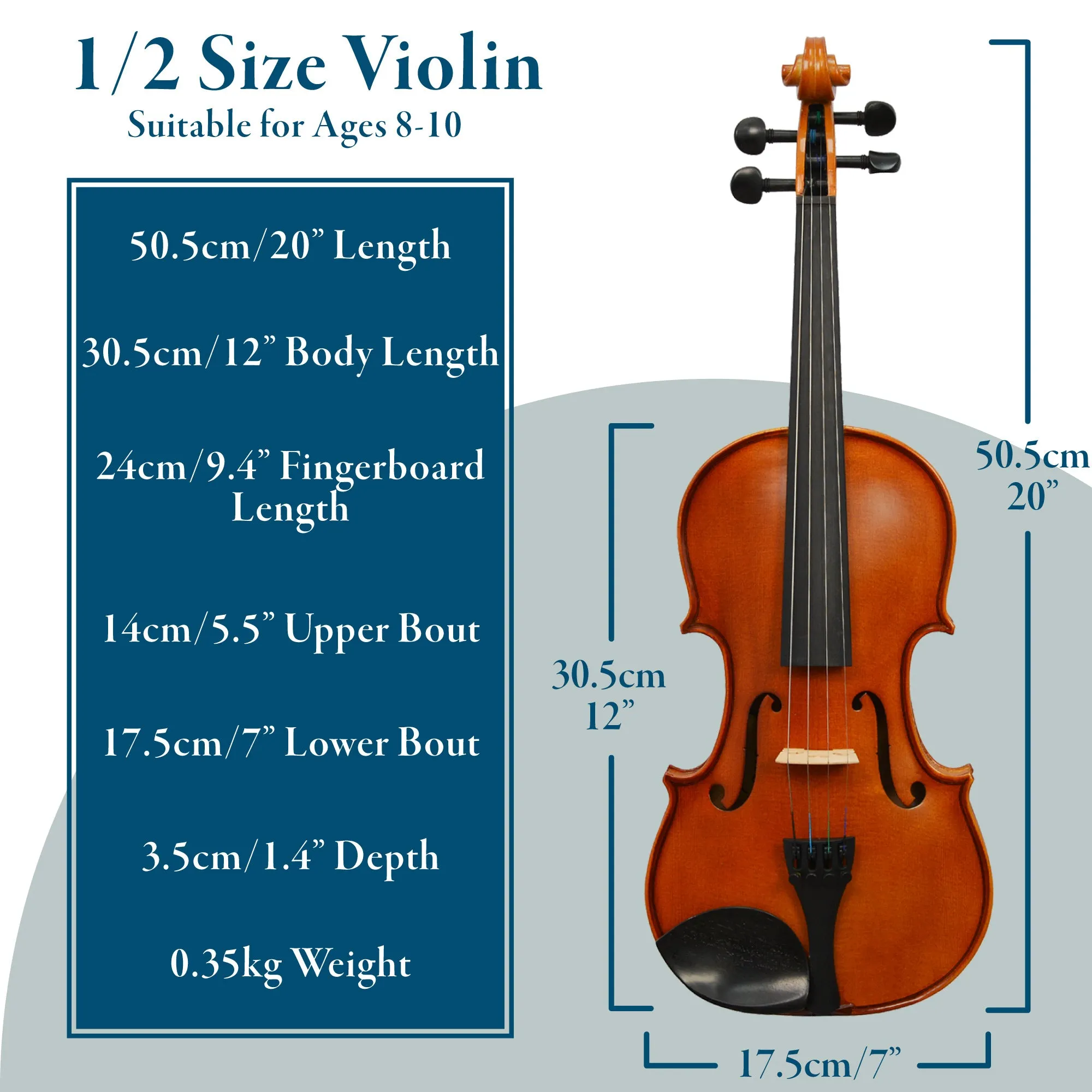 Forenza Prima 2 Violin Outfit - 1/2 size
