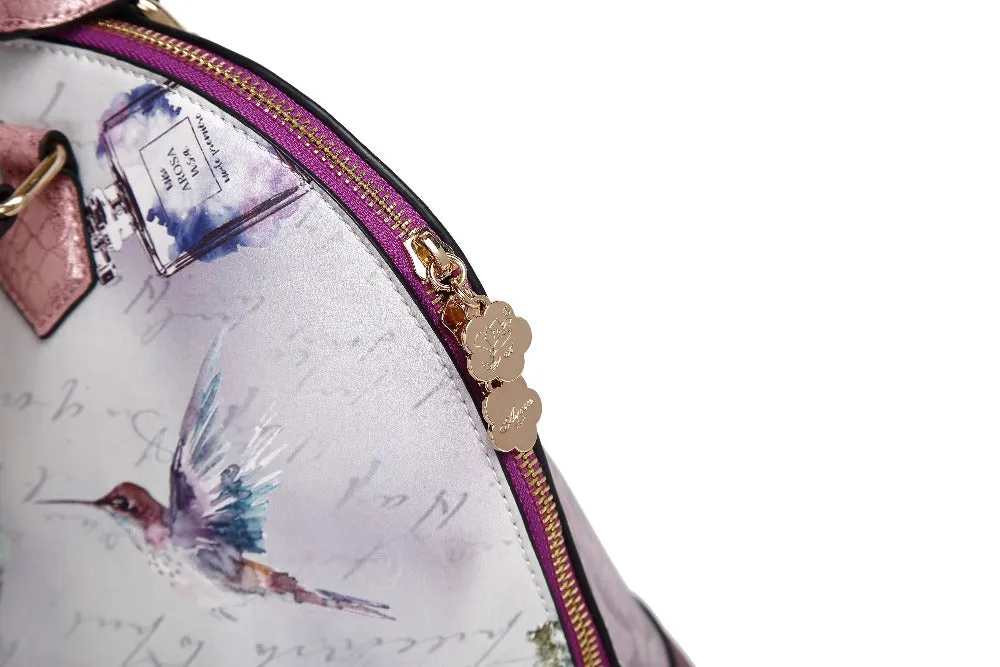 Fragrance Dome Vintage Hollywood Retro Graphic Handbag [BD8914]