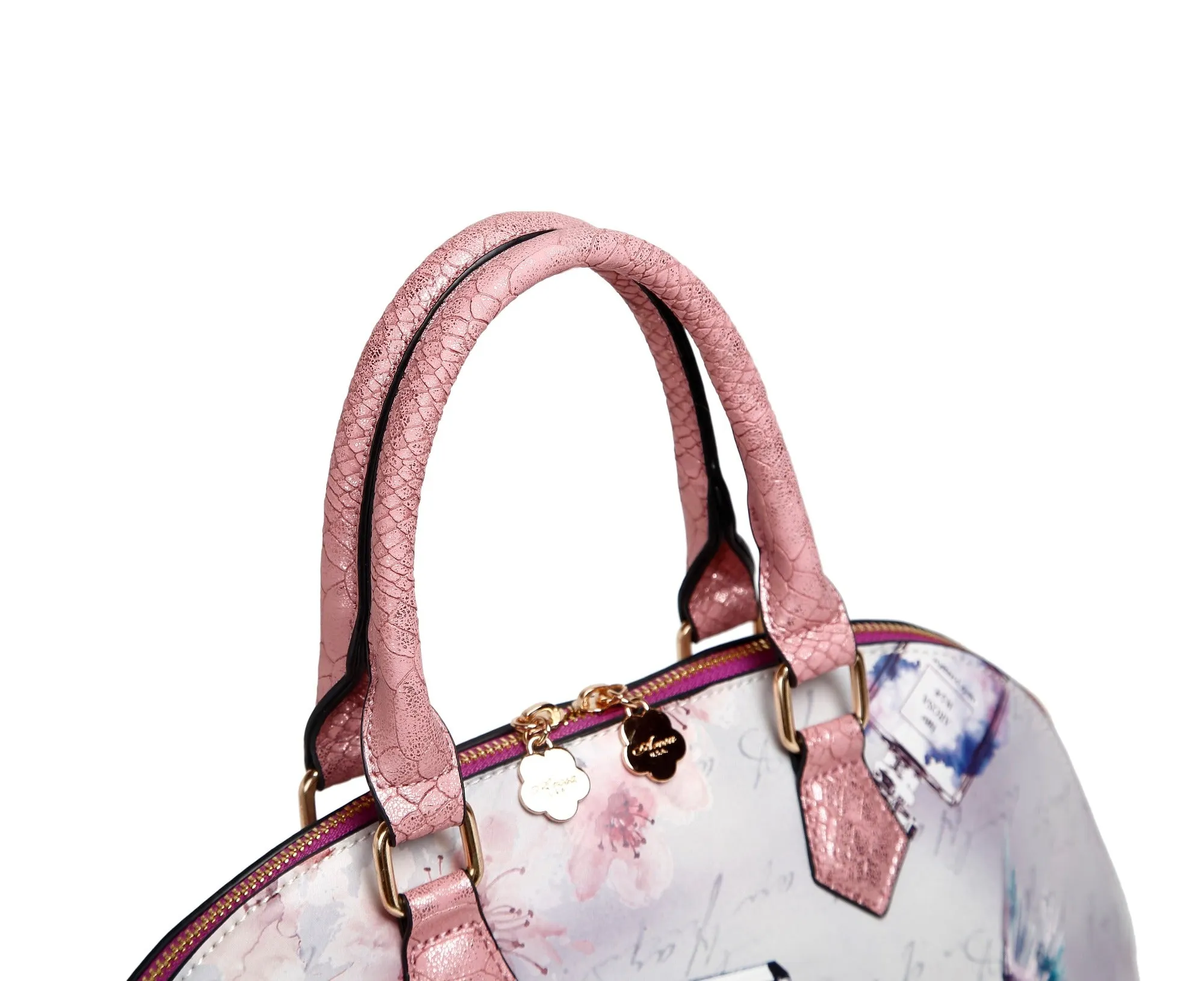 Fragrance Dome Vintage Hollywood Retro Graphic Handbag [BD8914]