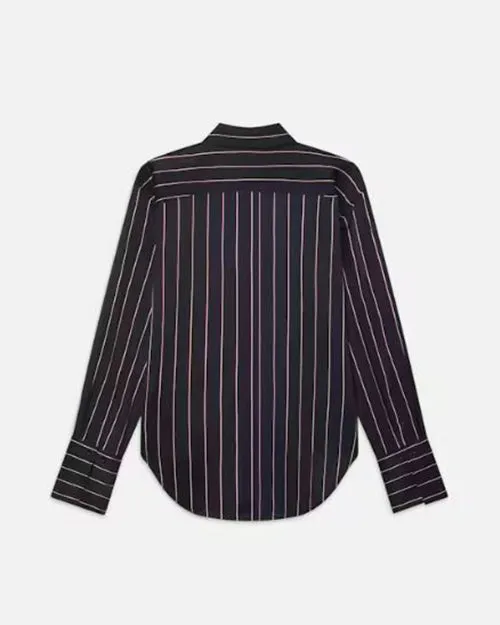 FRAME | The Standard Shirt | Navy Stripe Multi