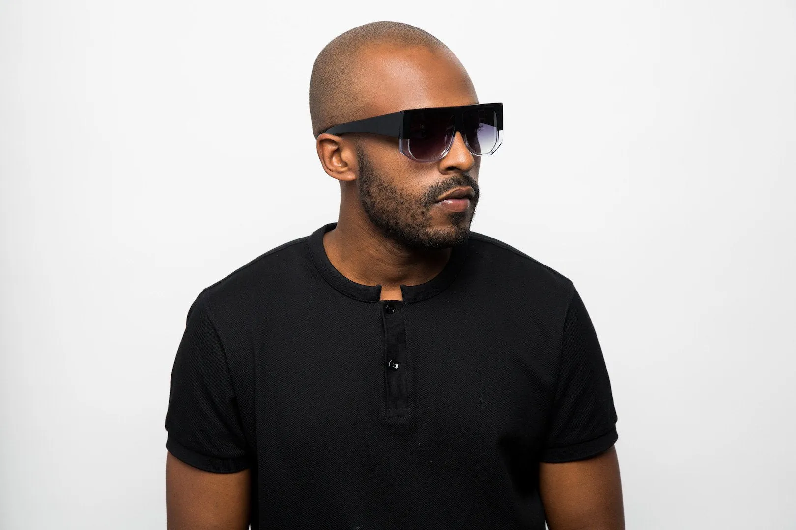 Frequent Flyer Sunglasses | Black & Crystal