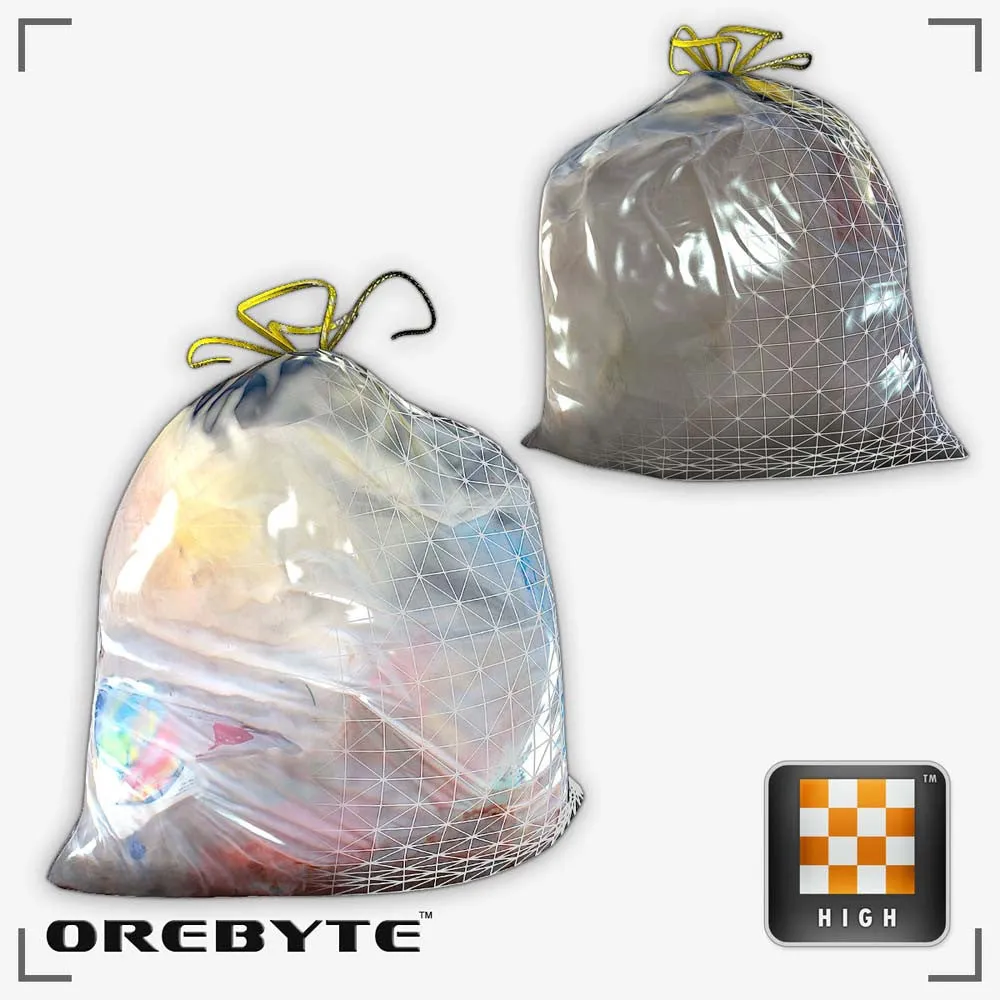 Garbage Bag White 01