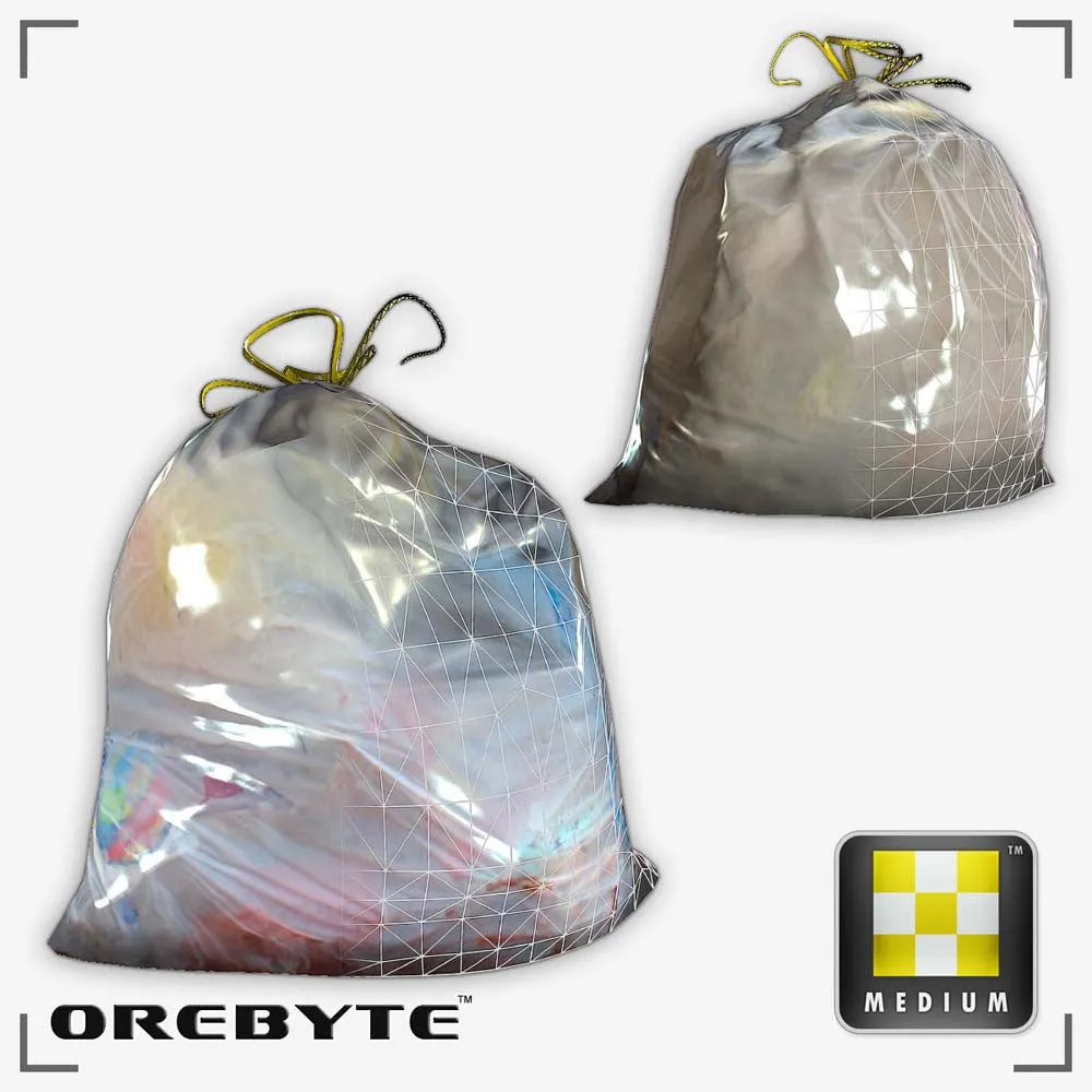 Garbage Bag White 01