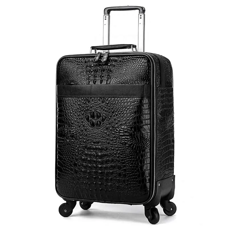 Gattuso Carry-On Luggage Set, Spinner Case & Duffel, Black, 20 inches