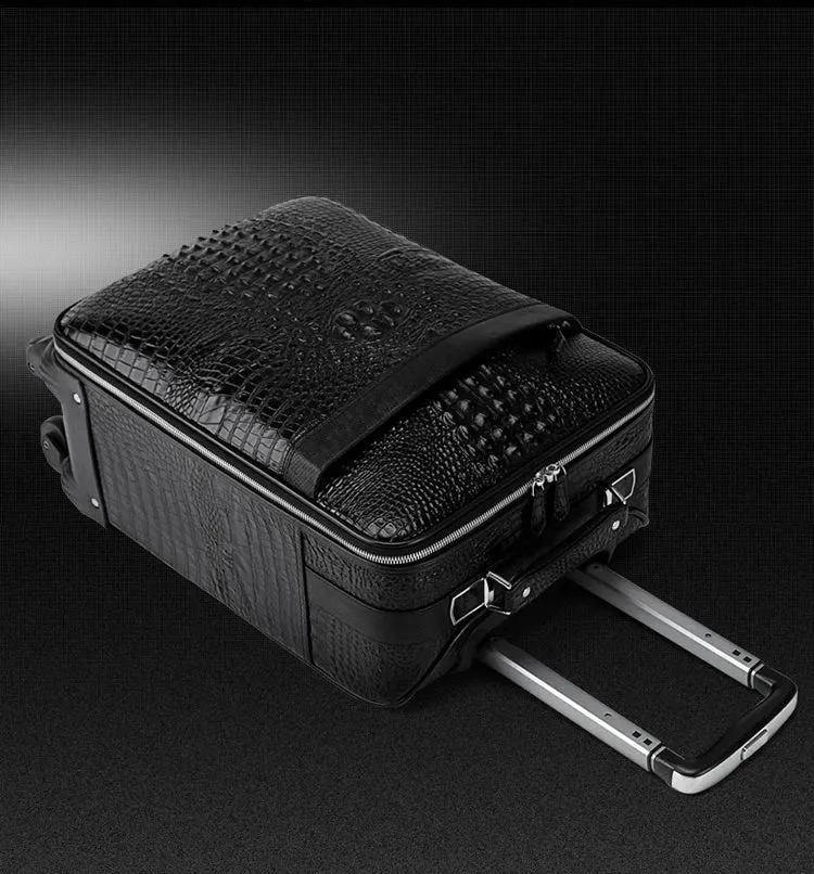 Gattuso Carry-On Luggage Set, Spinner Case & Duffel, Black, 20 inches