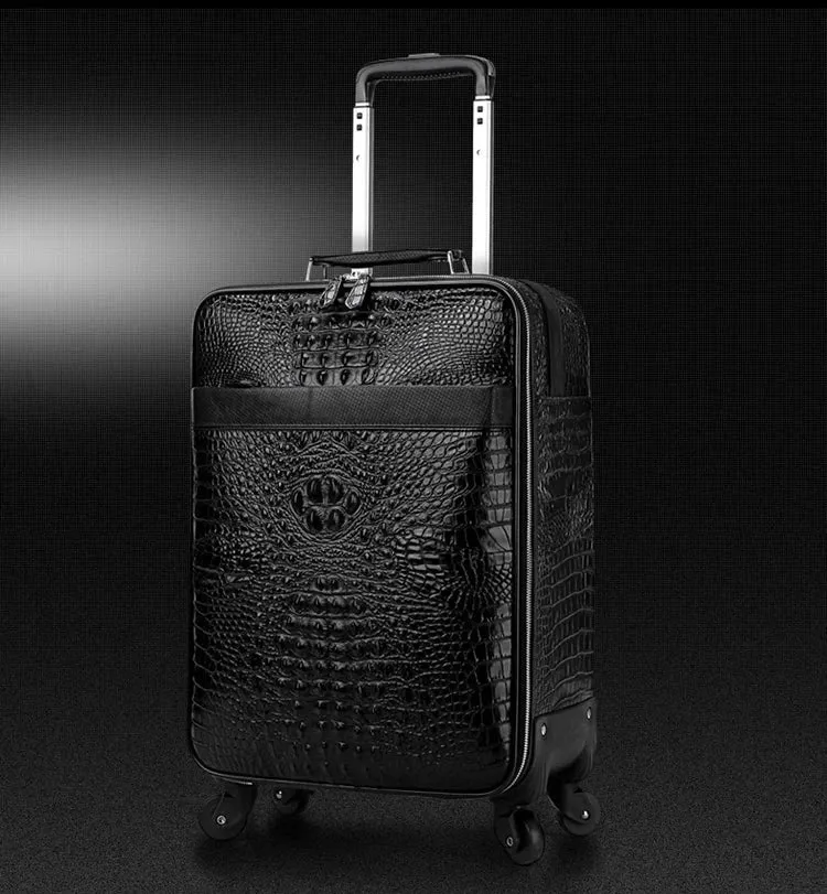 Gattuso Carry-On Luggage Set, Spinner Case & Duffel, Black, 20 inches