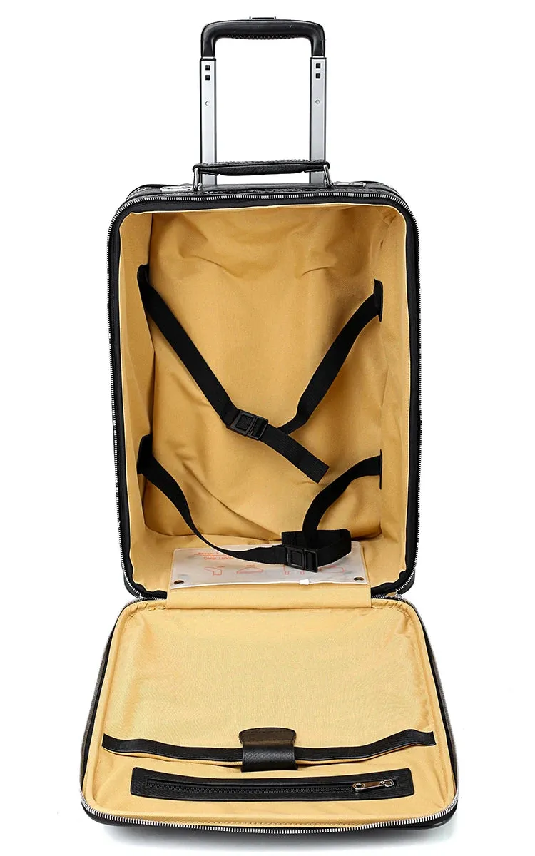Gattuso Carry-On Luggage Set, Spinner Case & Duffel, Black, 20 inches