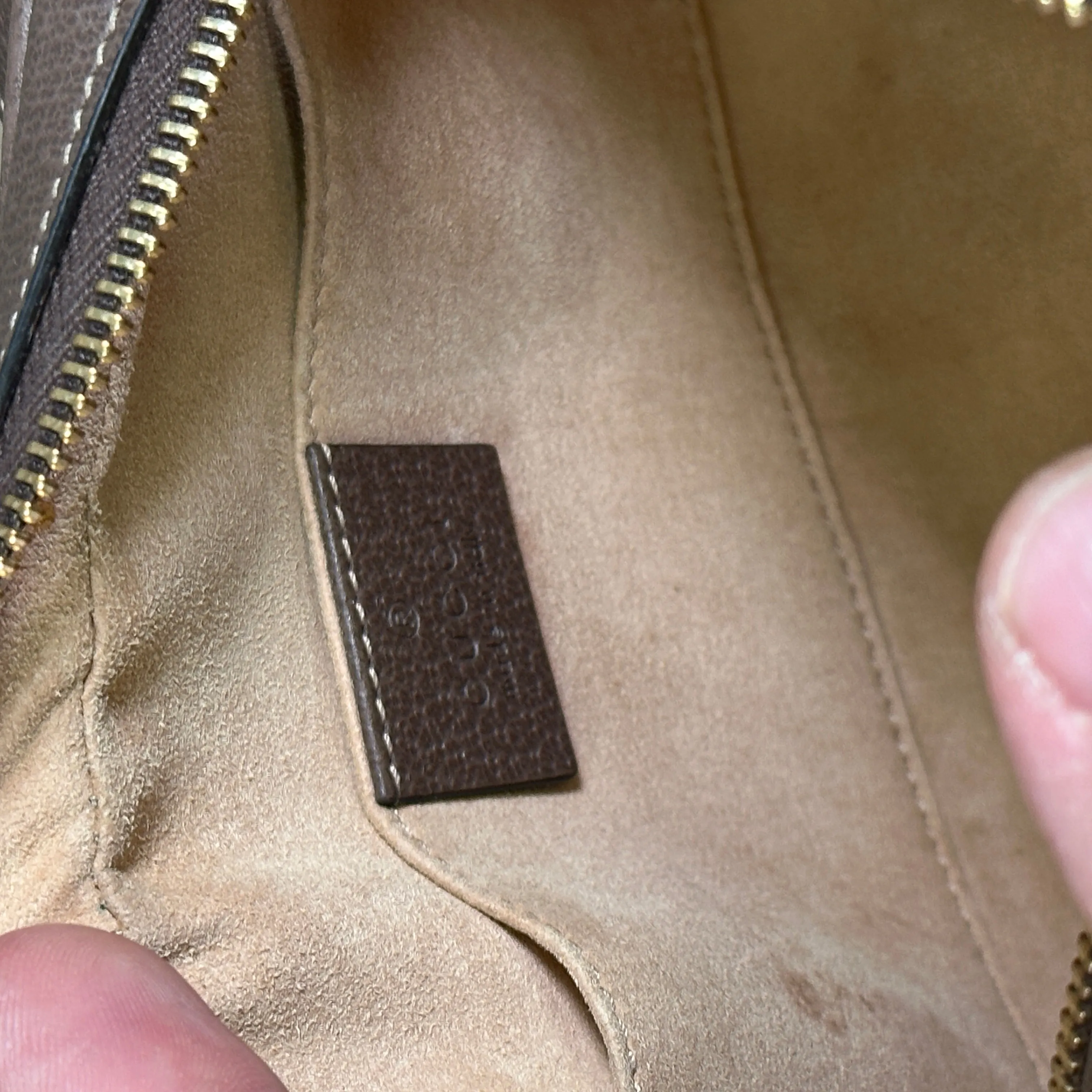 GG Supreme Monogram Web Mini Ophidia Shoulder Bag - Brown