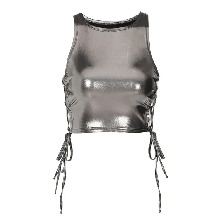 Gia Metallic Top
