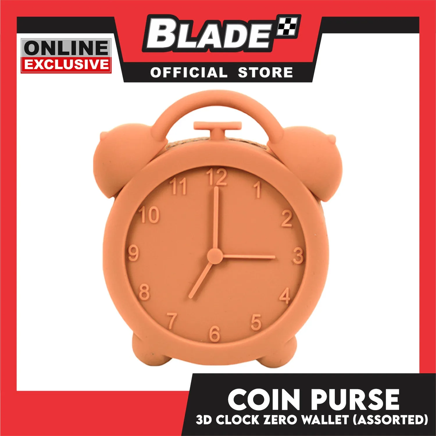 Gifts Coin Purse Wallet Clock Design (Assorted Designs and Colors)