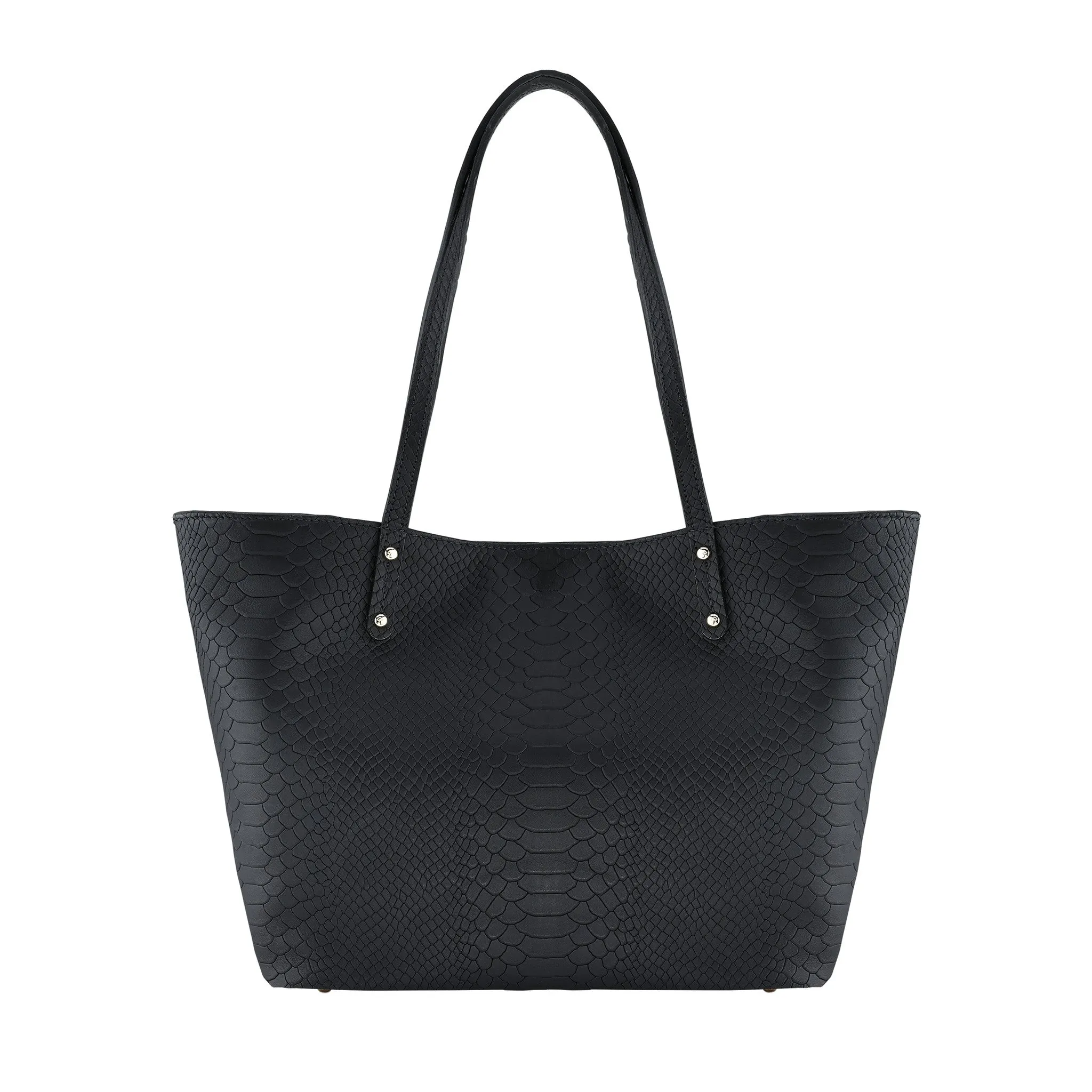Gigi NY Python Leather Taylor Tote Bag