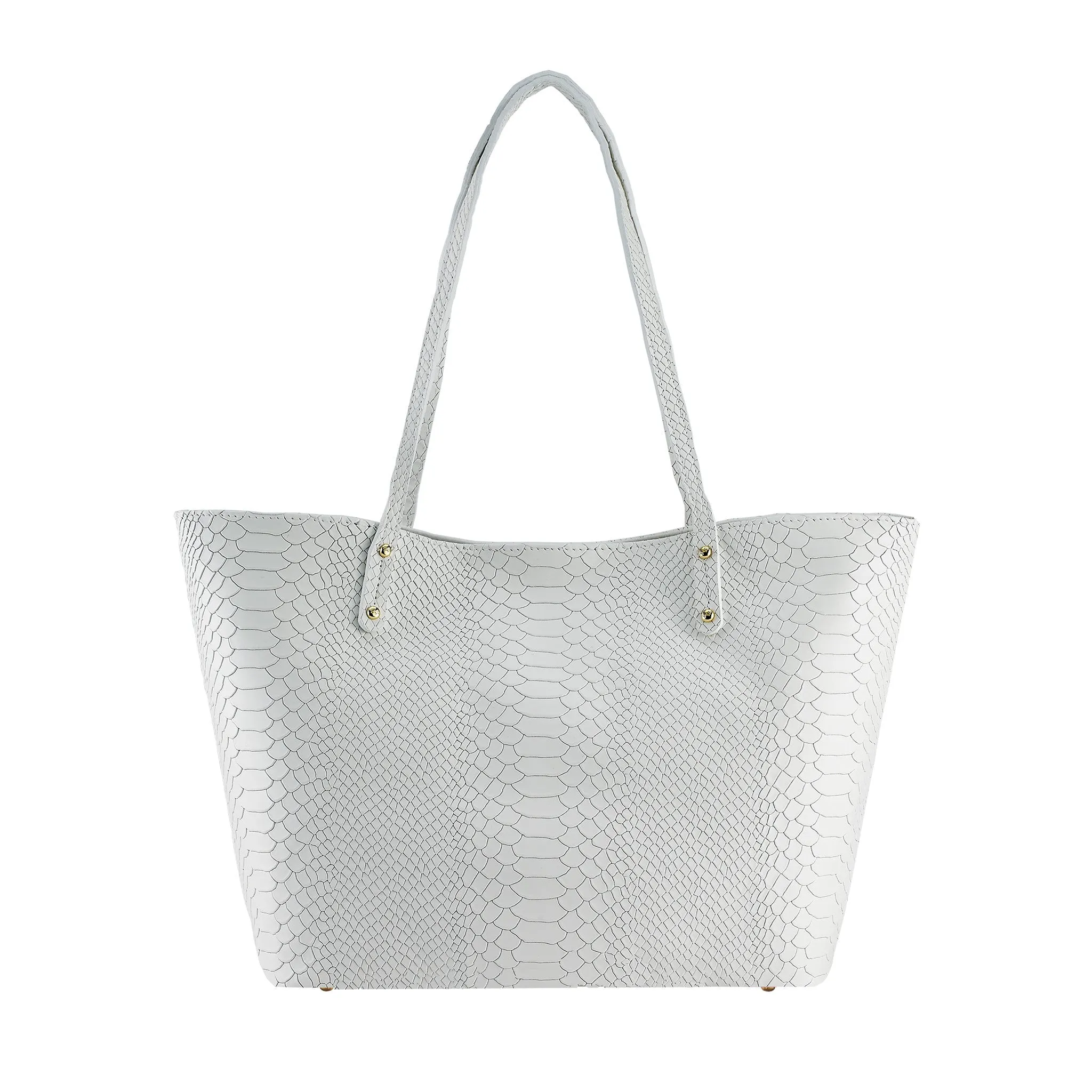 Gigi NY Python Leather Taylor Tote Bag