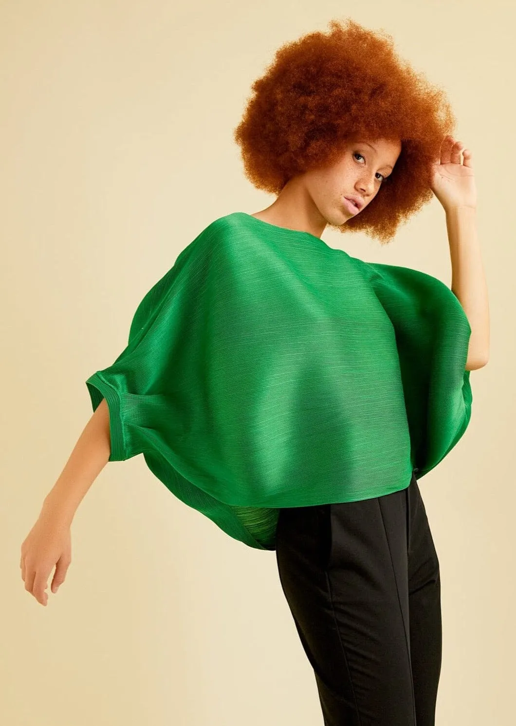 Glam Sleeve Textured Top