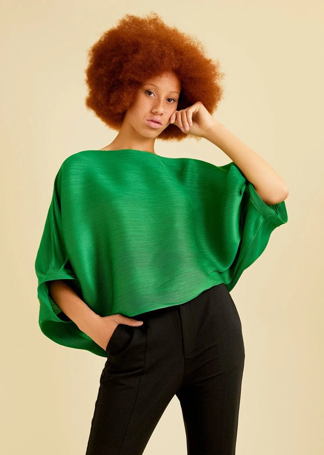 Glam Sleeve Textured Top