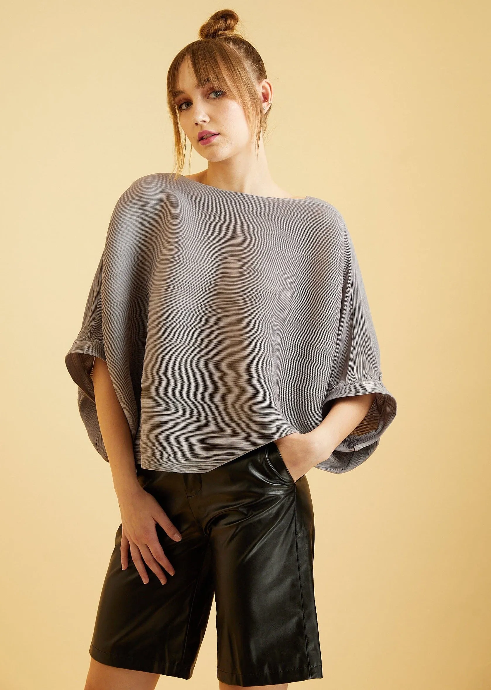 Glam Sleeve Textured Top