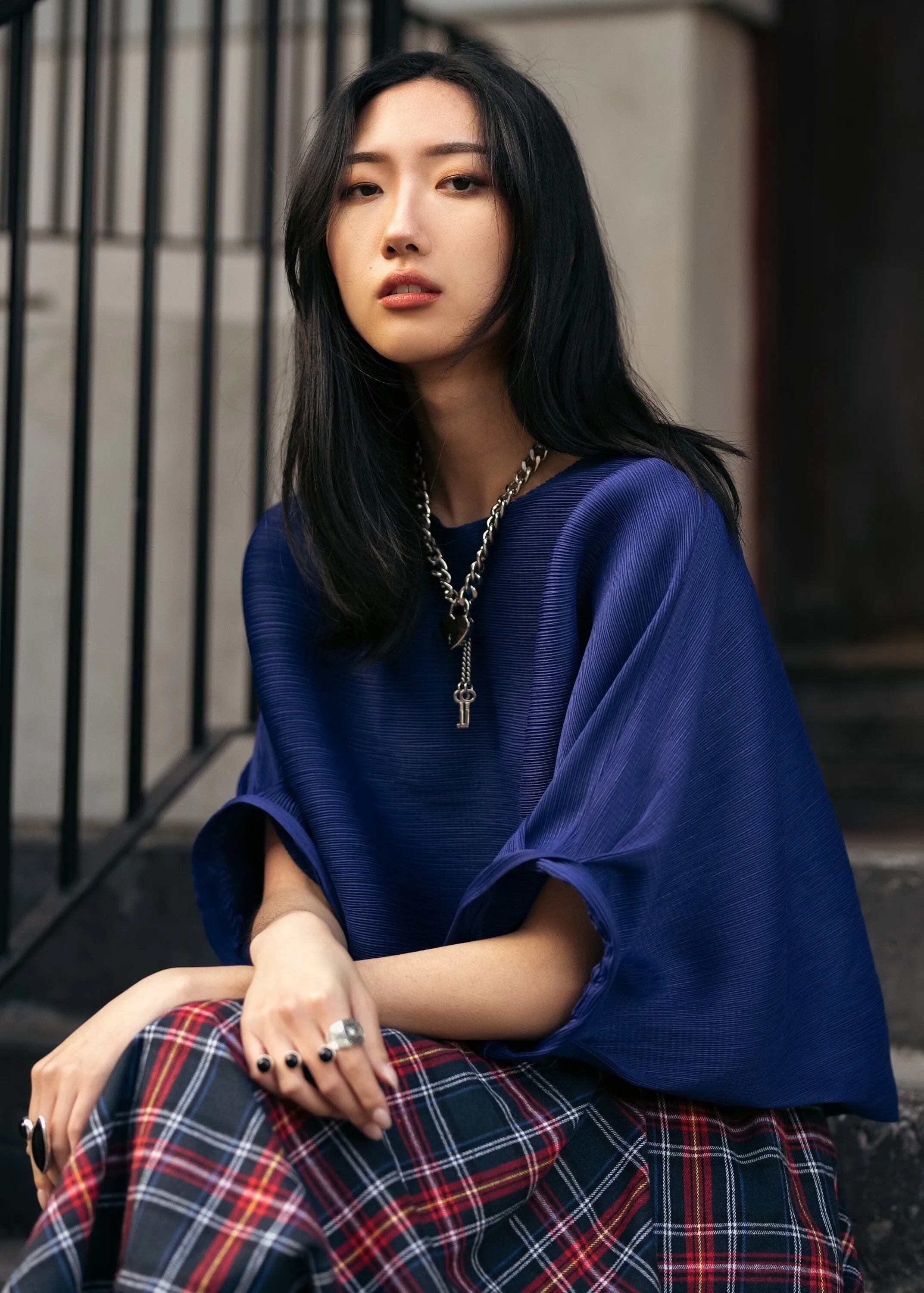 Glam Sleeve Textured Top