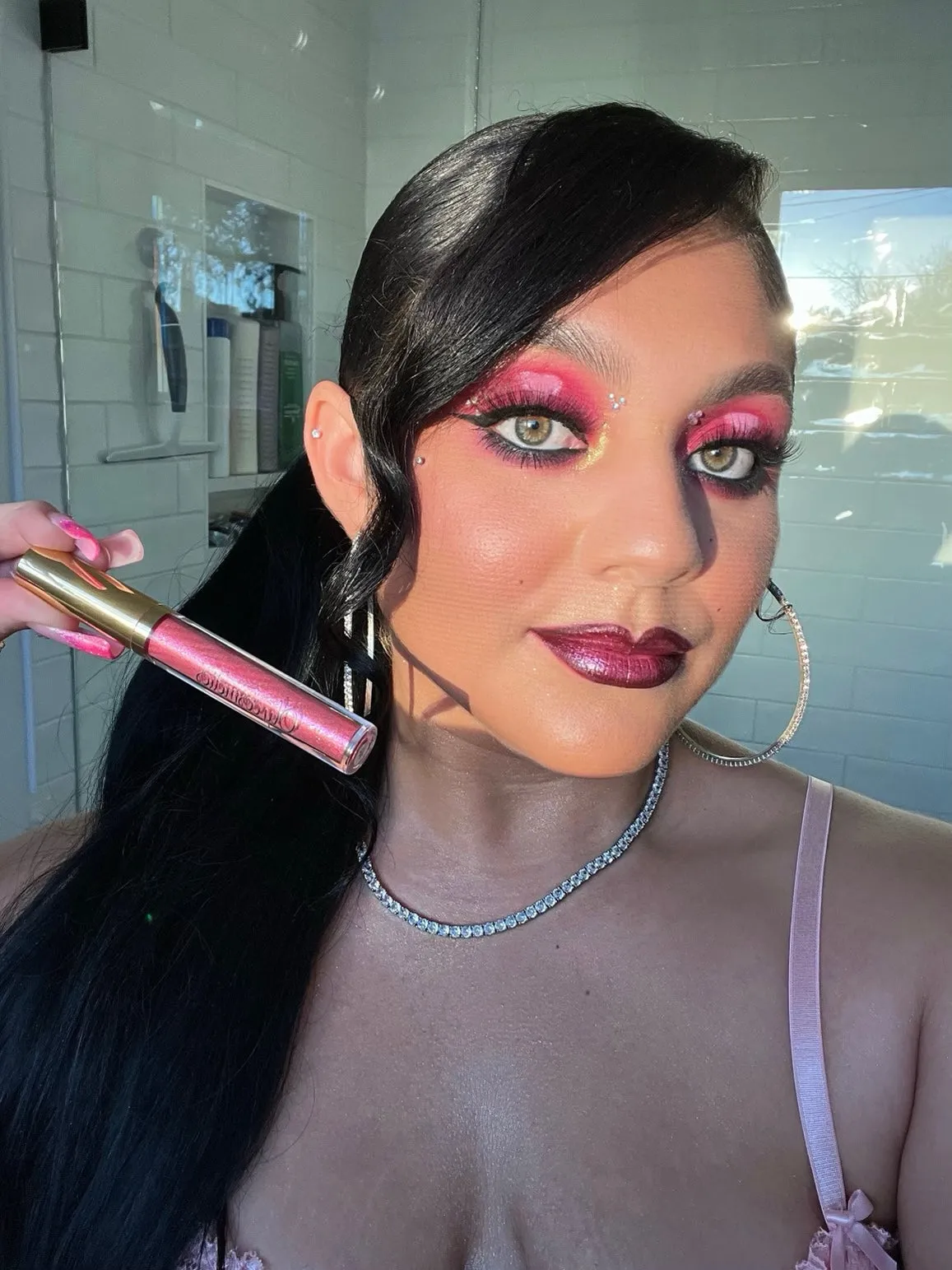 Glitter lip gloss (Matte).