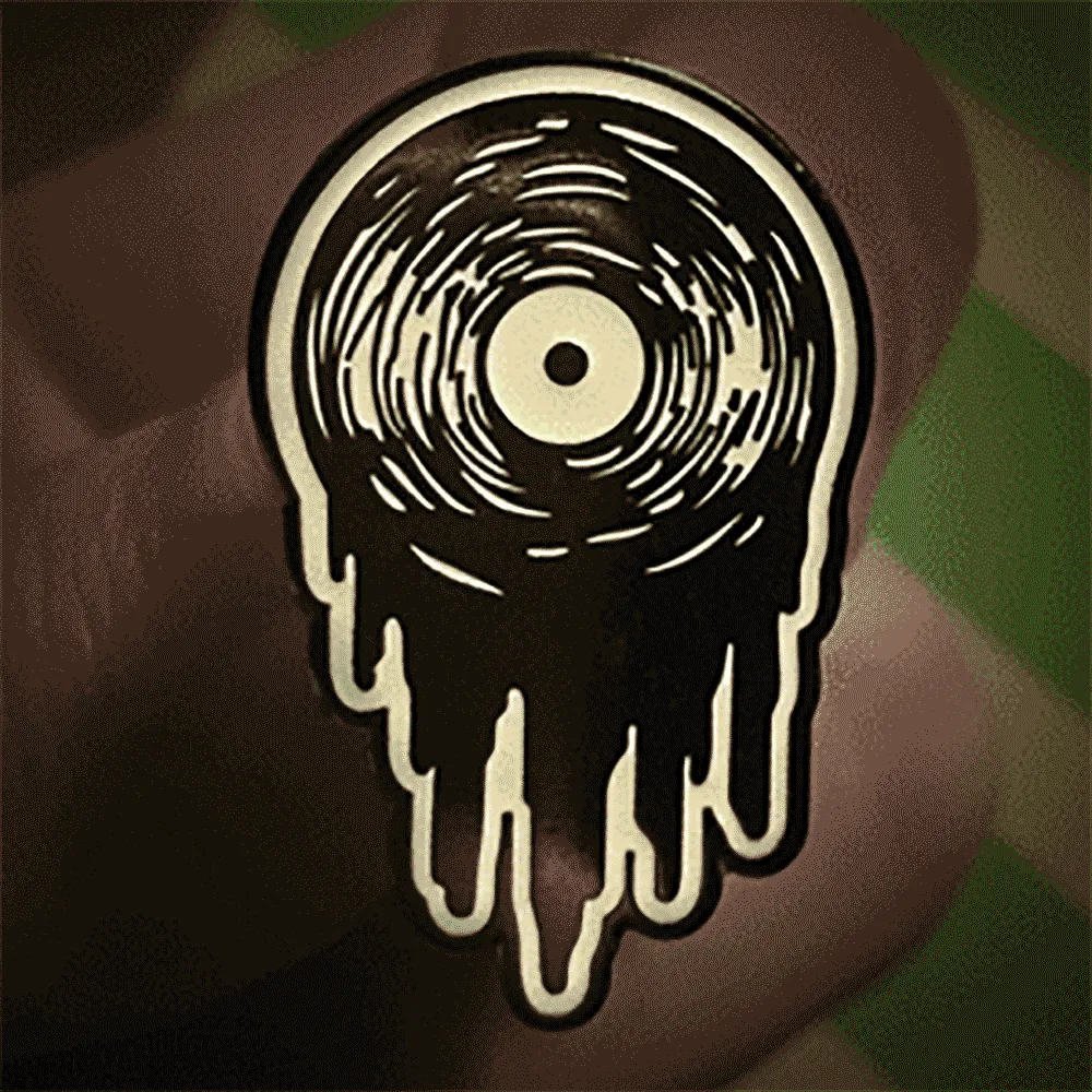GLOW HOT WAX ENAMEL PIN